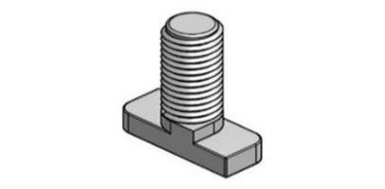 Hammerkopfschraube m. Sicherung M10x25